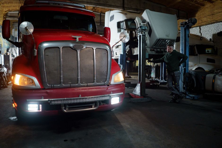truck driver sleeping semi cab CDL truck driver health