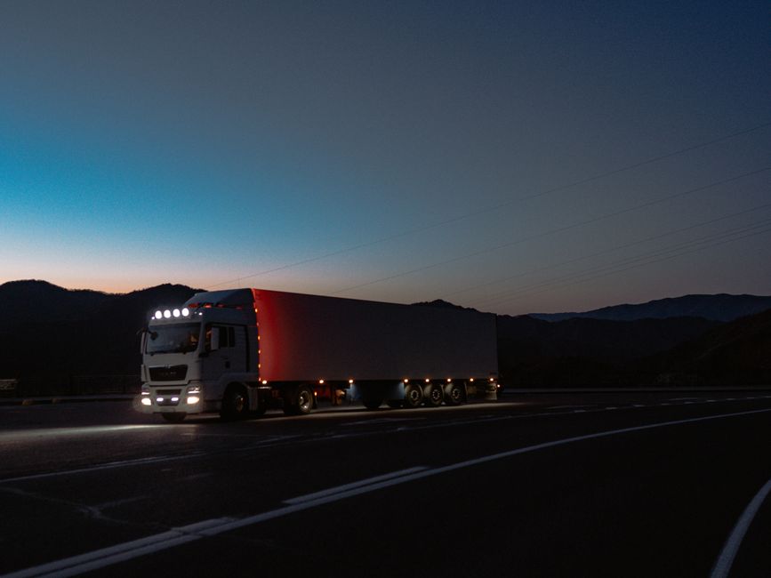 tired truck driver night highway CDL truck driver health